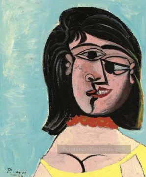 Tete Femme Dora Maar 1937 cubiste Pablo Picasso Peinture à l'huile